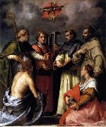 Andrea del Sarto Disputation on the Trinity oil
